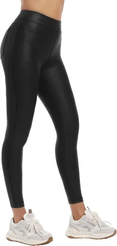 Vista 2 de HARTPOR Leggings de piel sintética para mujer de 25 pulgadas, pantalones de cuero de cintura alta, pantalones de cuero elásticos al tobillo