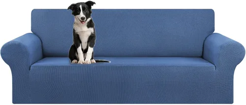 Vista 93 de KEKUOU Funda elástica para sofá biplaza, funda de sofá para sofá de 2 cojines (55-78 pulgadas), protector de muebles con parte inferior elástica