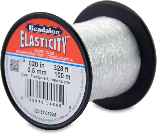 Vista 14 de Beadalon - Cordón elástico para joyería (0,5 mm, 5 m), color negro
