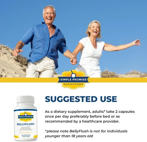 Vista 6 de Simple Promise Paquete de apoyo intestinal y energético - Apoya la salud digestiva y la hidratación - Limpieza digestiva BellyFlush y polvo