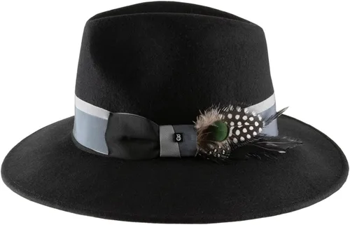 Vista 8 de B Couture Lior Wool Felt Fedora Hat Wide Brim