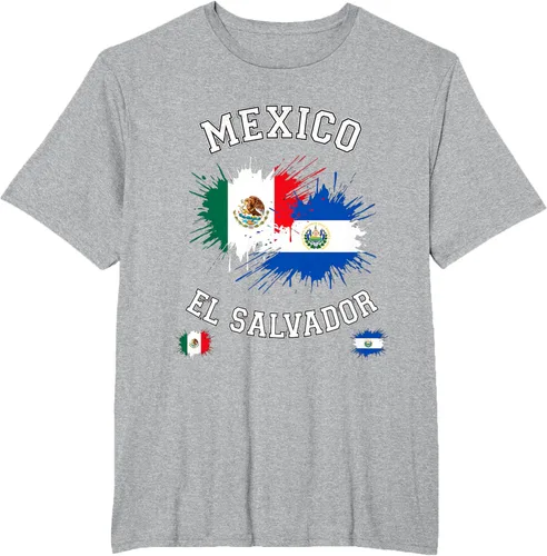 Vista 84 de Camiseta de recuerdo de la bandera vintage de El Salvador de México