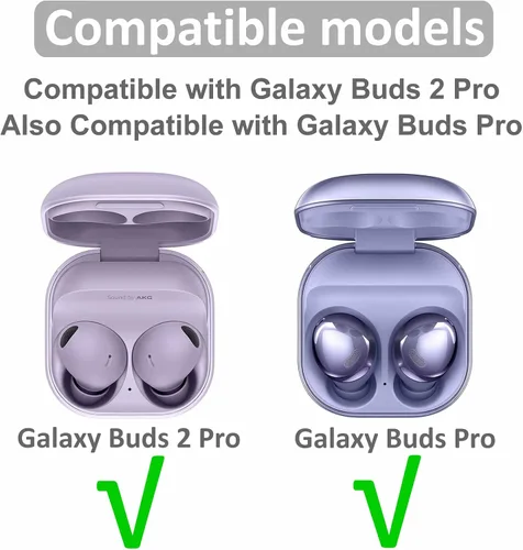 Vista 2 de 6 pares de almohadillas de espuma viscoelástica para Galaxy Buds 2 Pro, S/M/L que reducen el ruido, antideslizantes, sin dolor de silicona, ajuste