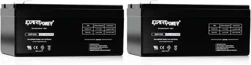Vista 9 de ExpertPower - Baterías para alarma de 12 voltios, Paquete de 1, Negro