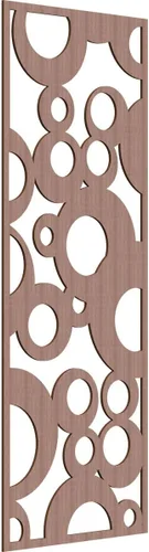 Vista 26 de 9 3/8"W x 24 3/8"H x 1/4"T Farwell Decorativos Paneles de Pared de Madera Calado, Hickory