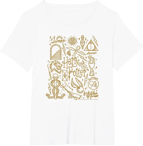 Vista 26 de Harry Potter Deathly Hallows 2 Icon Collage Poster T-Shirt Baby Blue