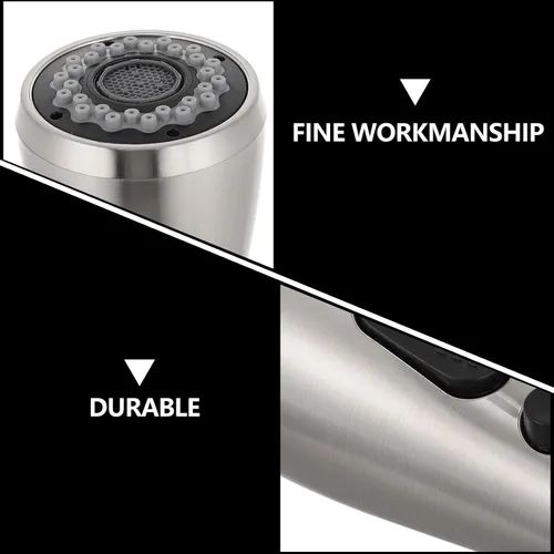 Vista 8 de DOITOOL Grifo de cocina de repuesto con cabezal rociador extraíble, boquilla universal para fregadero, rociador de grifo de agua, fácil de instalar