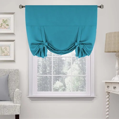 Vista 19 de H.Versailtex Estor Enrollable Borgoña para Ventana Pequeña con Aislamiento Térmico de Ahorro de Energía Panel de Cortina Corta con Bolsillo