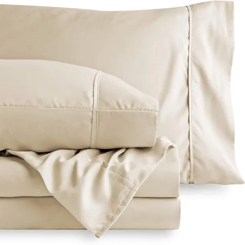 Vista 10 de Sábanas de algodón de parcal de 600 hilos para cama de tamaño doble, sábanas de algodón de percal, tamaño doble, doble bolsillo, sábanas de algodón