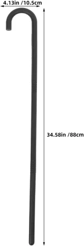 Vista 2 de 5 bastones negros para disfraz, 34.65 pulgadas para fiesta de mago