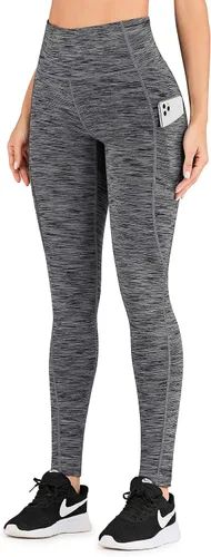 Vista 2 de IUGA - Leggings para mujer con bolsillos tiro alto y levantamiento de glúteos para yoga y entrenamiento con 4 bolsillos