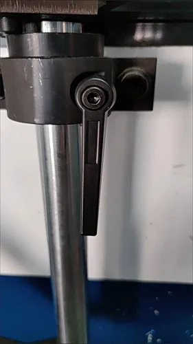 Vista 6 de Othmro Manija de palanca de sujeción M8 con botón de rosca M8, palanca de trinquete de aleación de aluminio, mango de bloqueo ajustable con perno