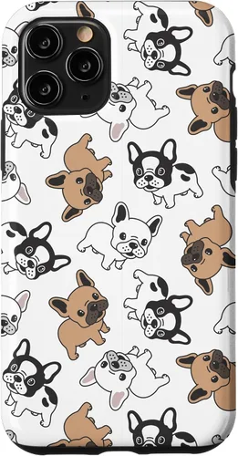 Vista 27 de iPhone 16 Cute French Bulldog Pattern Case