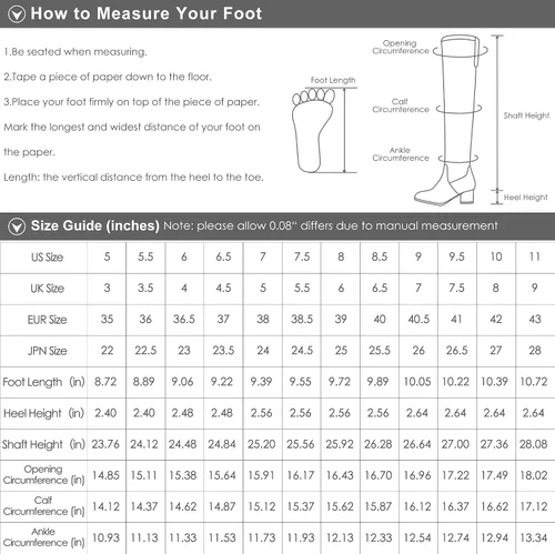 Vista 6 de DREAM PAIRS Women's Over The Knee Thigh High Wedge Heel Boots