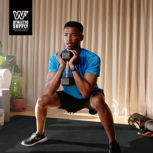 Vista 7 de WF Athletic Supply Premium Grandes Esterillas de Piso para Ejercicio, 7 MM de Espesor, Esterillas de Entrenamiento para Gimnasio en Casa, Gruesas 6