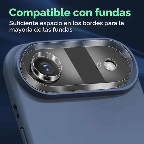 Vista 2 de Protector de lente de cámara para iPhone 17, vidrio templado