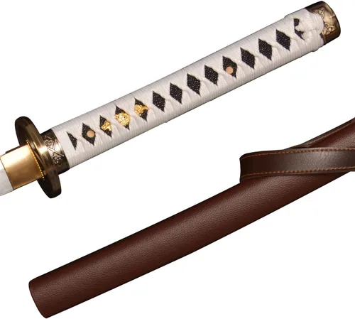 Vista 4 de The Samurai Sword of Michonne, Zombie Katana Katana 41 inches，1065 high Carbon Steel Clay_Tempered Steel Handmade Real Sharp