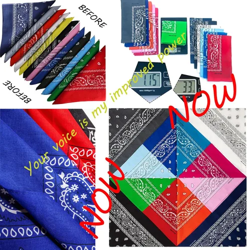 Vista 2 de FANNI YOUPIN Bandanas de vaquero de cachemira de colores surtidos, paquete de 12 pañuelos de algodón de 22 pulgadas de grosor para hombres y mujeres