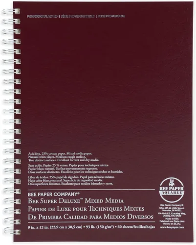 Vista 9 de Bee Paper - Libreta de bocetos de medios mixtos Super Deluxe de 4"x 6", 60 hojas