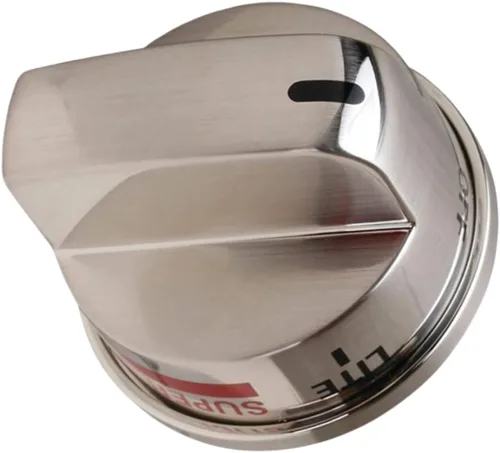 Vista 2 de EBZ37189609 - Pomo de control de quemador de gasolina grande, fusibles de acero inoxidable para compatible con las mejores marcas reemplazan
