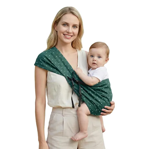 Vista 8 de MISSWISDOM Portabebés para bebés con correa ancha para el hombro, portabebés ligeros para recién nacidos a niños pequeños, perfectos para mamá
