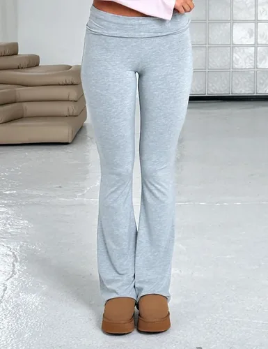 Vista 2 de Aonoapll Pantalones acampanados ajustados para mujer, pantalones de yoga con corte de bota Y2K, pantalones de yoga para entrenamiento, descanso