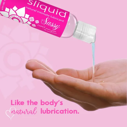 Vista 7 de Sliquid Sassy - Lubricante a base de agua, gel grueso y duradero, lubricante natural para mujeres/hombres/parejas, sin perfume, 2 onzas líquidas