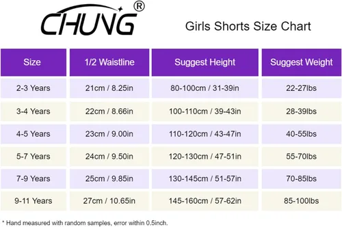 Vista 6 de CHUNG Pantalones cortos de baile para niñas pequeñas y grandes, para usar debajo del vestido, falda, uniforme escolar, 4 unidades, 2-9 años