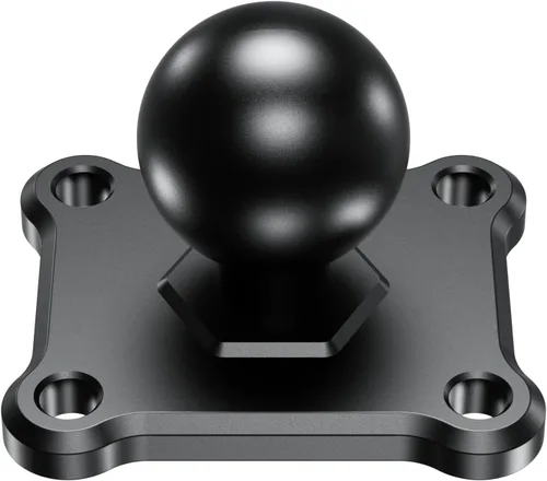 Vista 6 de BRCOVAN Base de montaje de bola de 1 pulgada con placa cuadrada AMPS de aleación de aluminio de 4 agujeros, compatible con soportes RAM tamaño B