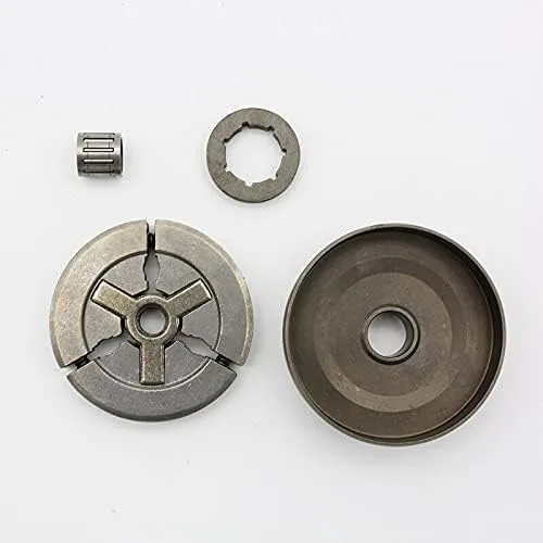 Vista 6 de Motosierra de repuesto 325-7T Rueda dentada de llanta Embrague de motosierra con tambor compatible con 45CC 52CC 58CC 4500 5200 5800 Gasolina