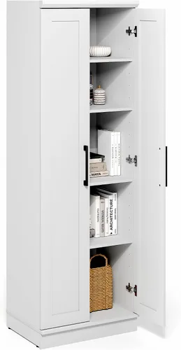 Vista 10 de Furinno Jaya - Estantería para libros de 4 niveles, estantería con estantería abierta, estantería de pie, 9.5 x 23.6 x 41.9 pulgadas