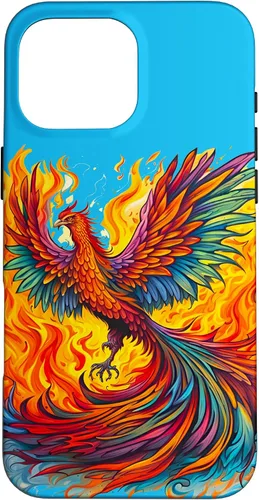 Vista 18 de Fantasy Cute Rising Phoenix Flames Case for iPhone 15