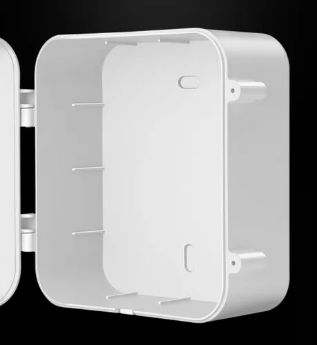 Vista 5 de Paquete de 2 cajas de conexiones para cámara de seguridad cuadrada de 5.5 pulgadas, soporte de salida de cámara de cúpula universal, caja