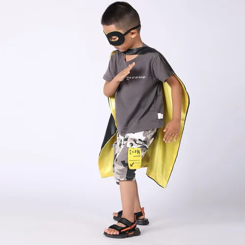 Vista 7 de Evlatte Capa y máscara de superhéroe para niños, disfraz de superhéroe para festivales