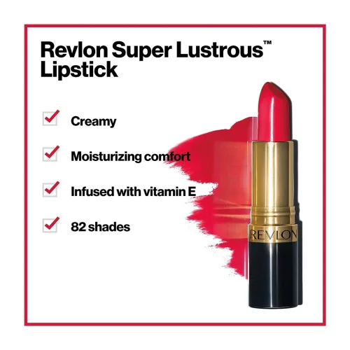 Vista 3 de Revlon Lápiz labial Super Lustrous Fushsia Fusion - 2 por caja.