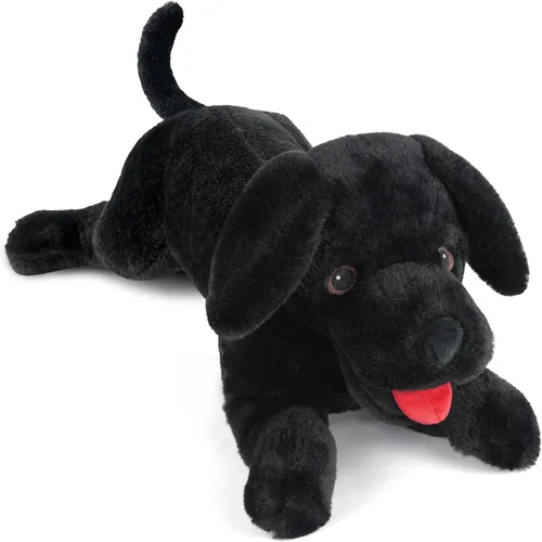 Vista 9 de LotFancy Animales de peluche de perros, 12 pulgadas, tiernos animales de peluche Golden Retriever, juguete de peluche de cachorro sentado, regalo