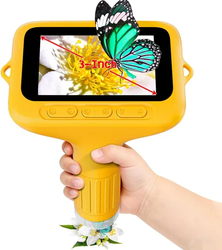 Vista 8 de SKYBASIC Microscopio Digital para Niños, Pantalla de 2" Microscopio de Mano 1000X HD de Bolsillo Microscopios Portátiles con Cámara, Regalos