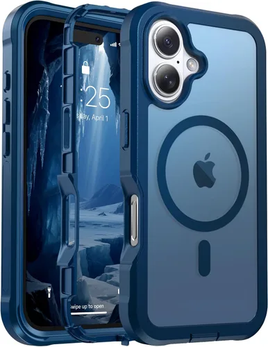 Vista 14 de jaroco - Funda magnética compatible con MagSafe para iPhone 11 de 6.1 pulgadas; protección de grado militar contra caídas, de doble capa
