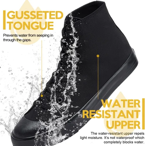 Vista 3 de Zapatos de trabajo antideslizantes para hombres y mujeres, tenis unisex resistentes al aceite y al agua para fabricantes de servicios de alimentos