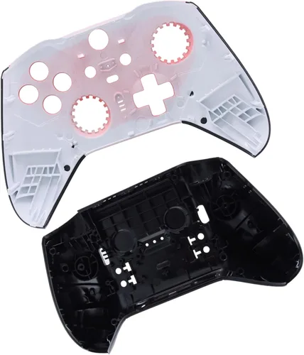 Vista 4 de Deal4GO Cubierta frontal de carcasa frontal con carcasa trasera Kit de repuesto para controlador Xbox One Elite 2 Modelo 1797 (rojo)