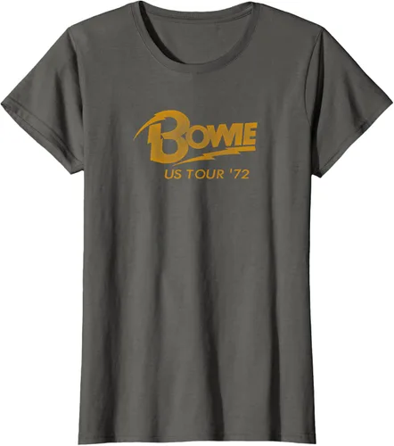 Vista 8 de David Bowie - Camiseta US Tour '72, Negro