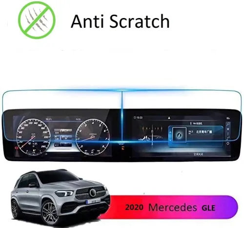Vista 3 de ZFM Protector de pantalla compatible con Mercedes Benz GLE GLS 2020-2023, pantalla táctil de 12.3 pulgadas, antirreflejos, resistente a los golpes