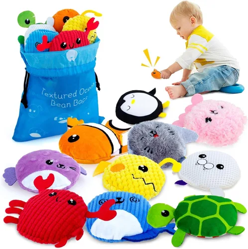Vista 11 de teytoy Bolsitas Sensoriales para Niños Paquete de 10, Bolsitas Sensoriales con Textura, Juguetes Sensoriales para Autismo, Juguetes Sensoriales