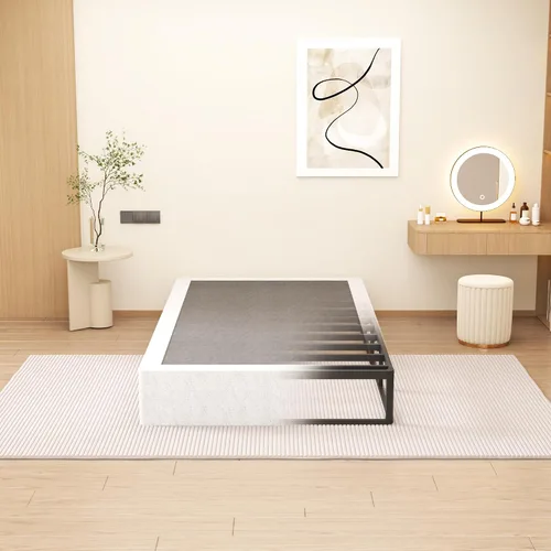 Vista 26 de NHODIR Base de cama con somier doble de 4 pulgadas