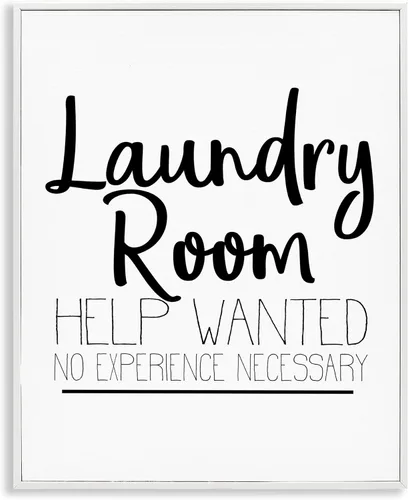 Vista 30 de Alexa Do Laundry Funny' Arte Giclée enmarcado Stupell Industries Negro, 11 x 14 pulgadas, fácil de colgar y resistente, fabricado en Estados