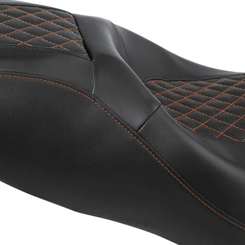 Vista 6 de TCMT asiento de motocicleta trasero para pasajero para Harley Touring Road King Electra Glide 2009-2020