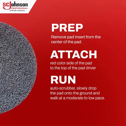 Vista 7 de SC Johnson Professional EZ Care - Almohadilla de limpieza resistente de 16 pulgadas de diámetro, caja de 5