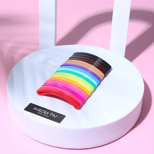 Vista 6 de Pasadores de pelo pequeños de plástico para peinar, abrazaderas decorativas para medio recogido y cola de caballo, para niñas, mujeres con cabello