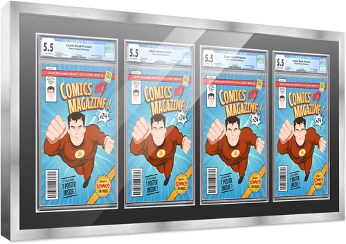 Vista 119 de Poster Palooza Marco de cómics con paspartú para 1 cómic de grado CGC, CBCS o PGX, marco de cómic de bronce para cómic de 8.125 x 13 pulgadas