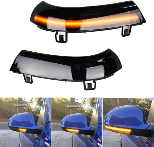 Vista 4 de Indicador de señal de giro de espejo lateral, luz LED secuencial dinámica para VW Golf 5 GTI V Jetta MK5 Passat B6 B5.5 Eos R32 Rabbit, luz